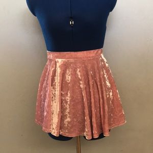 Crushed Velvet Skirt